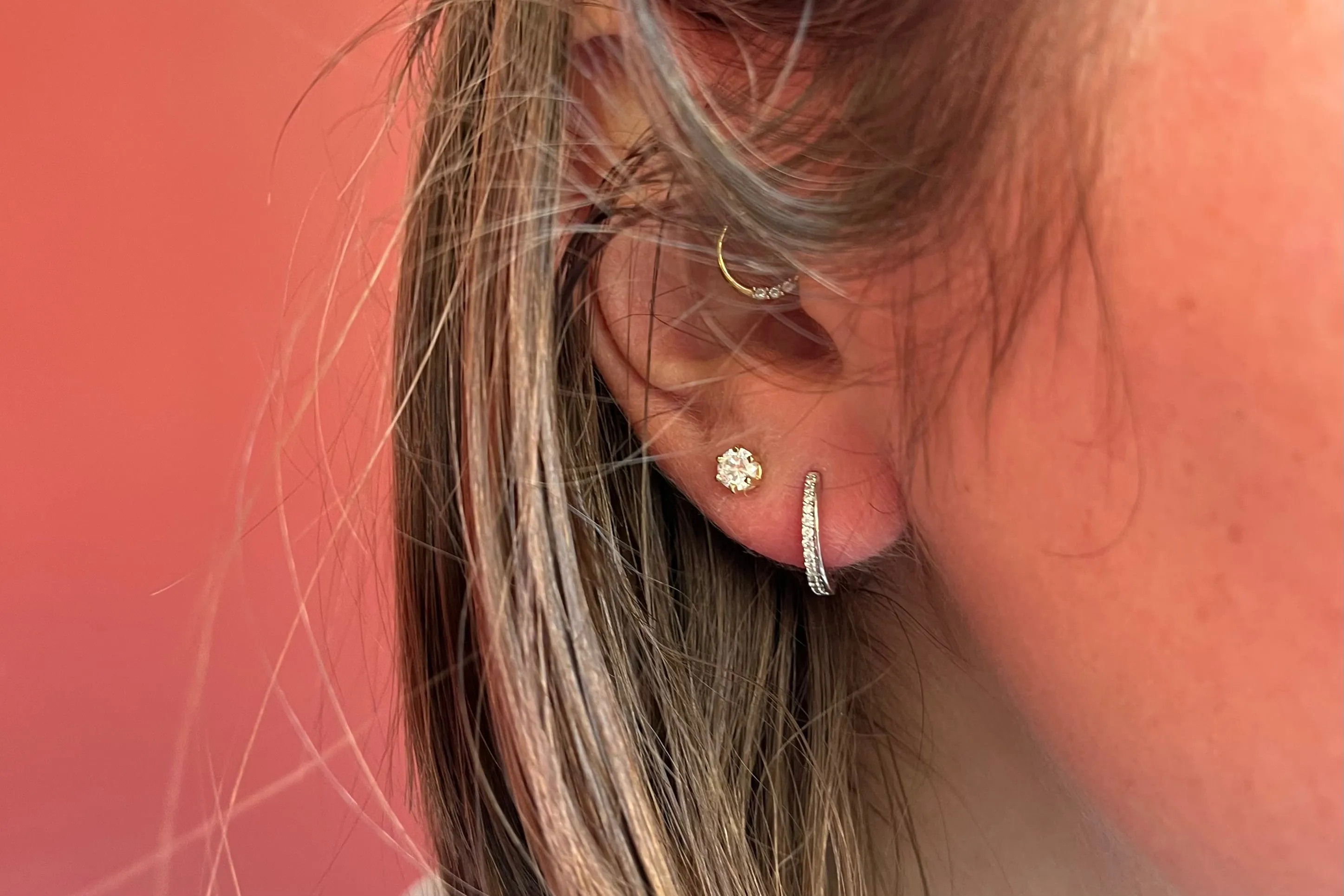 Mined Diamond Hoops 0.13 TCW