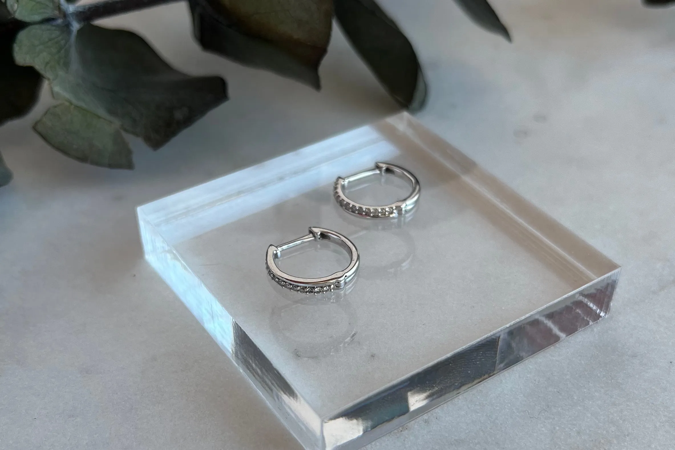 Mined Diamond Hoops 0.13 TCW