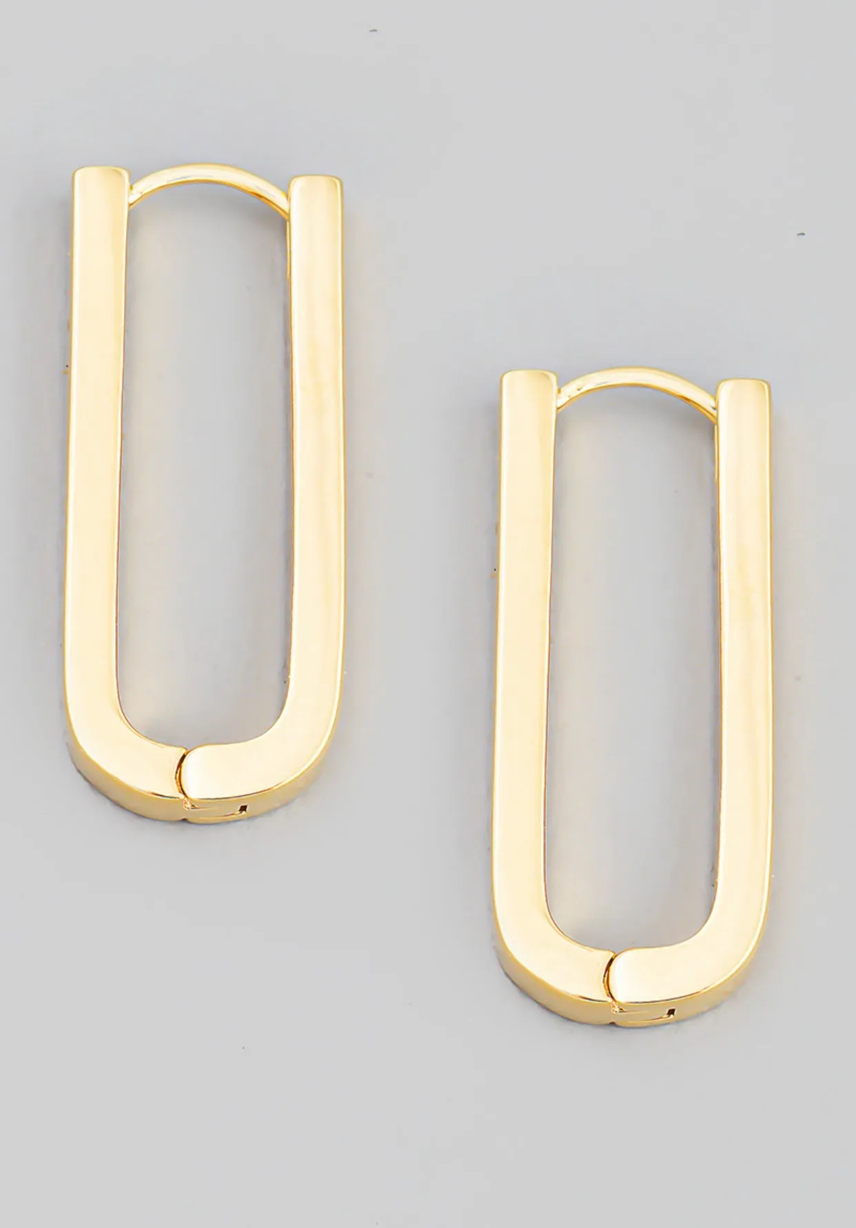 Mini Oval Hoop Huggie Earring