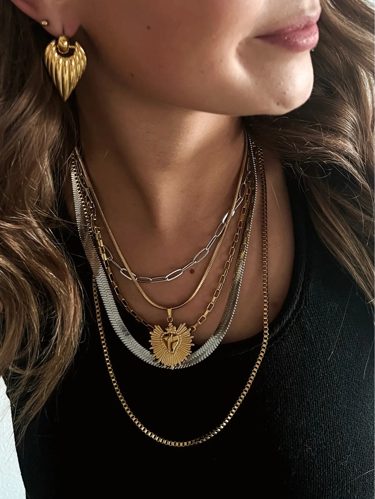 Mittie Gold Chain Necklace || Choose Length
