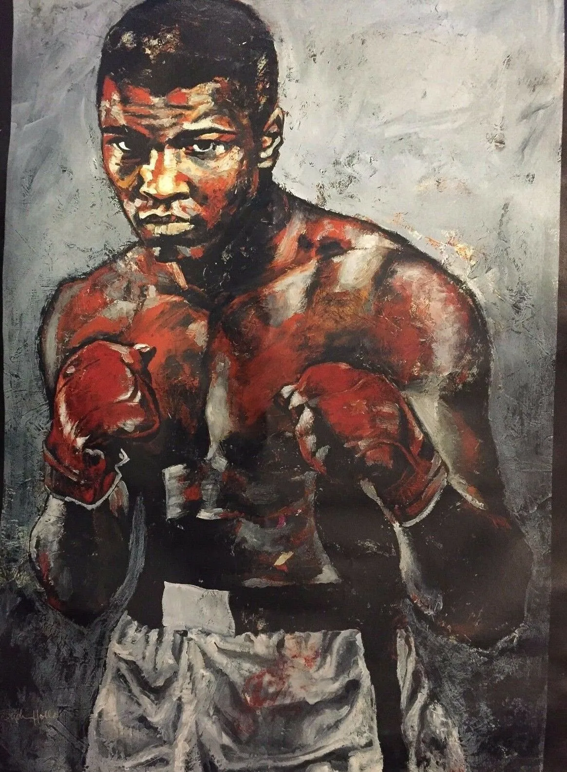 Muhammad Ali with Stephen Holland Signed Giclee on canvas Plus Free Joe Namath