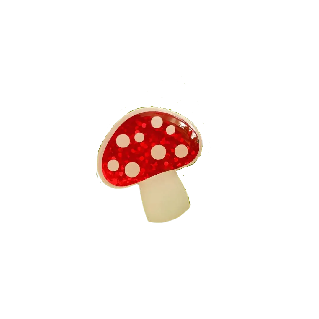 Mushroom Pin Brooch