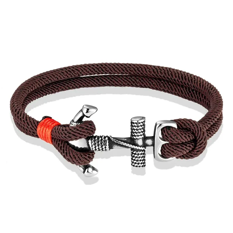 Nautical Survival Rope Waterproof Anchor Bracelet