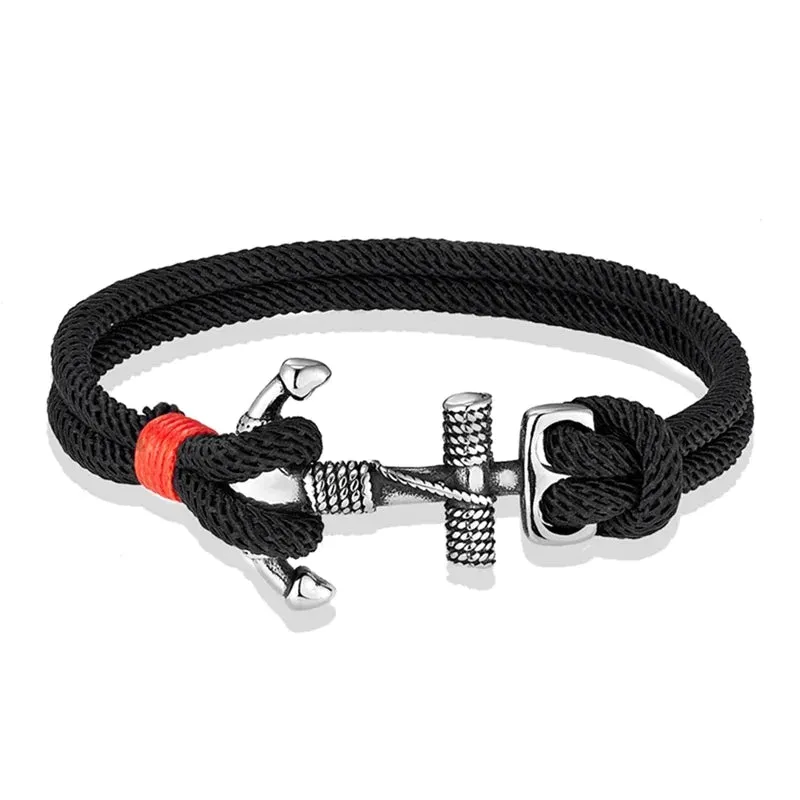 Nautical Survival Rope Waterproof Anchor Bracelet