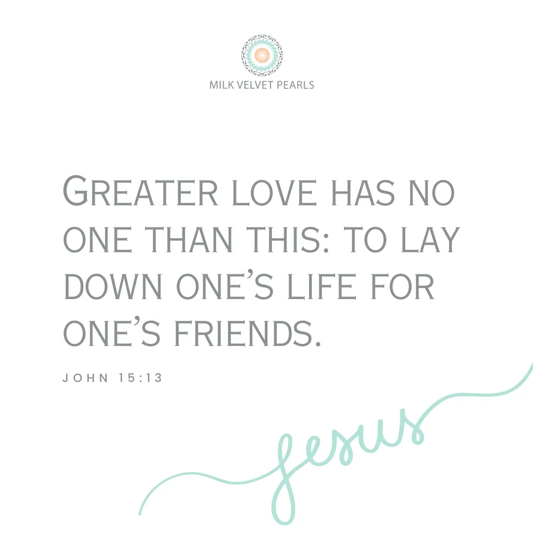 NO GREATER LOVE, Large Cross Pearl Necklace
