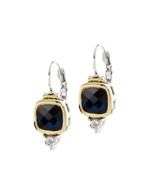 Nouveau Large Square CZ FW Earrings