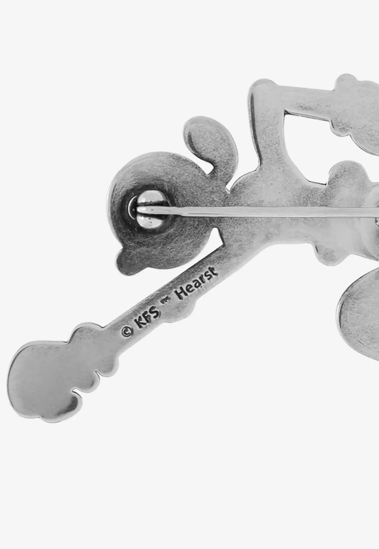 Olive Oyl Brass Pin