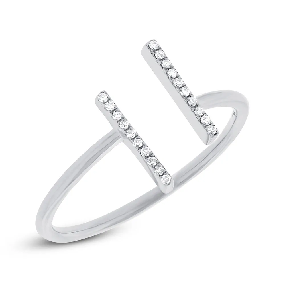 Open Bar Diamond Ring