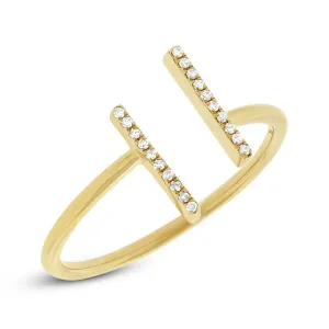 Open Bar Diamond Ring