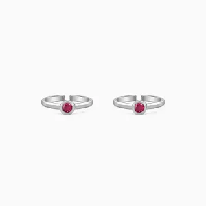Oxidised Silver Anamika Toe Rings