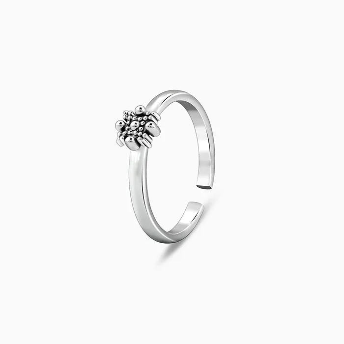 Oxidised Silver Bhaavna Toe Rings