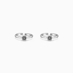Oxidised Silver Bhaavna Toe Rings
