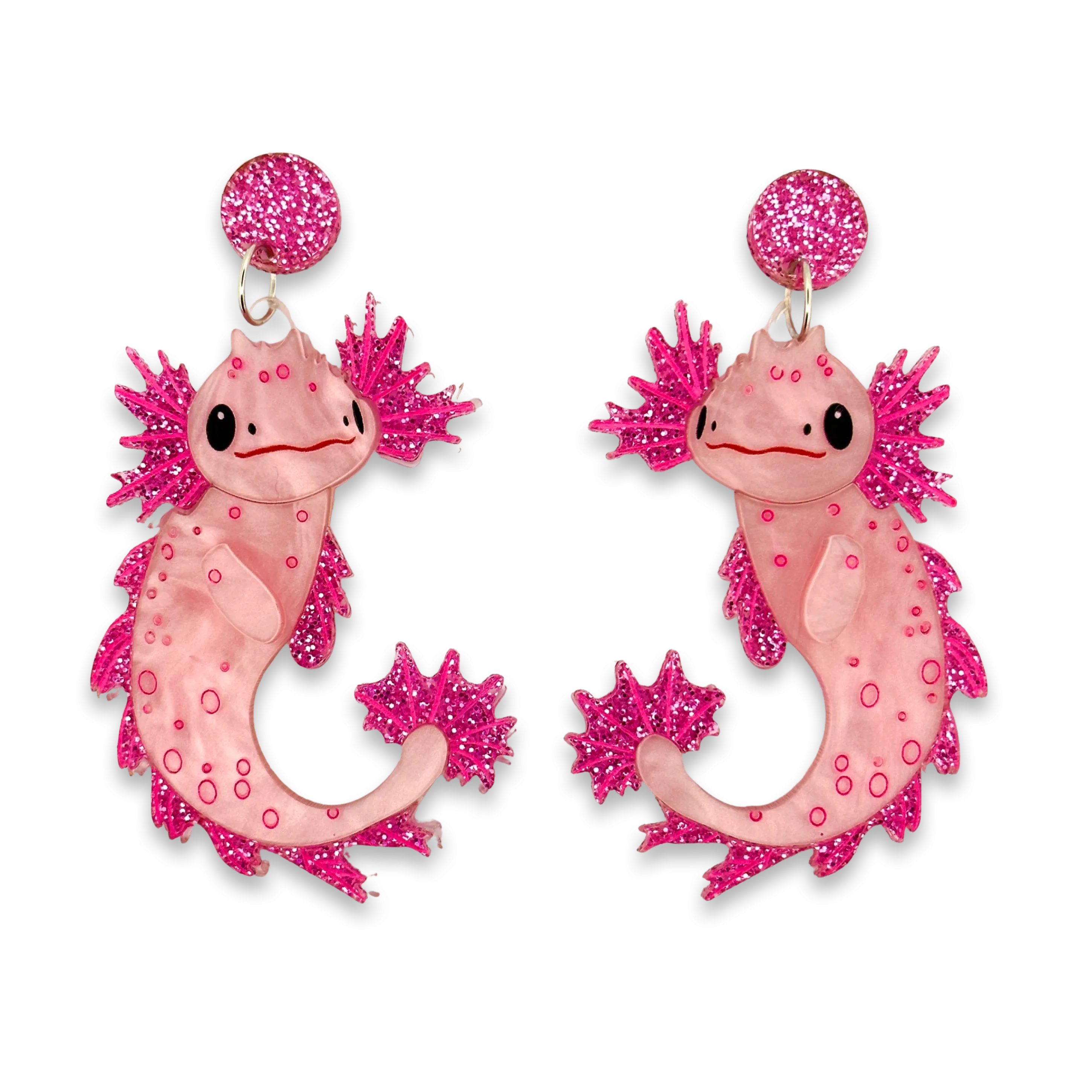 Pancake Axolotl - earrings - Set of 2