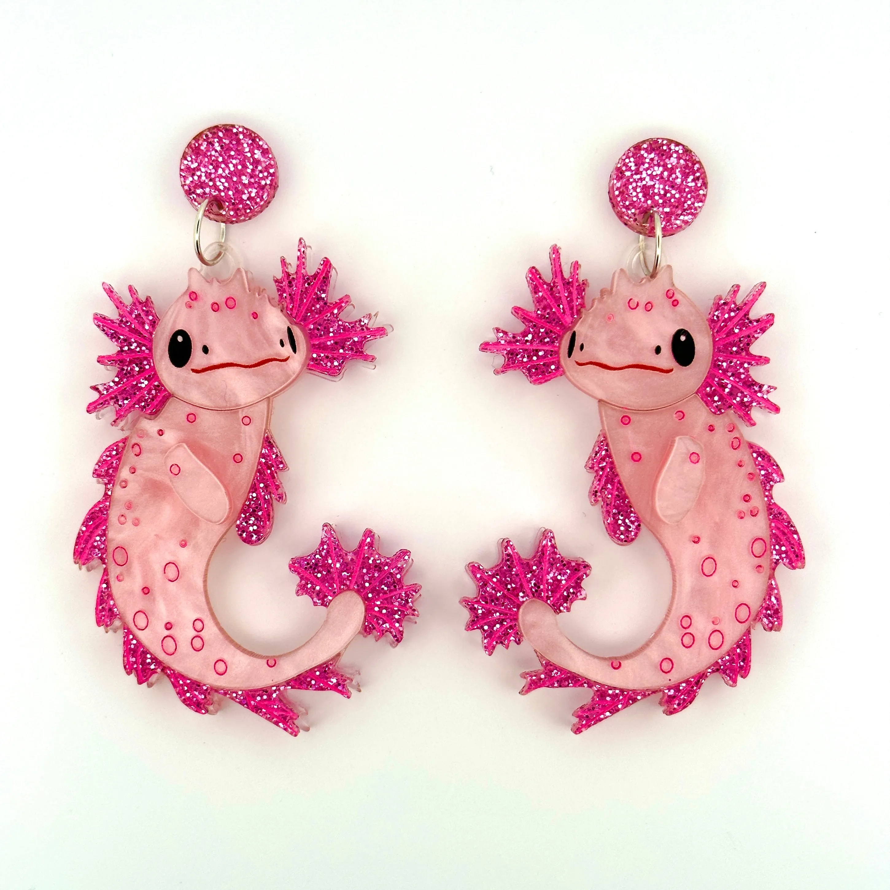 Pancake Axolotl - earrings - Set of 2