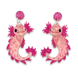 Pancake Axolotl - earrings - Set of 2
