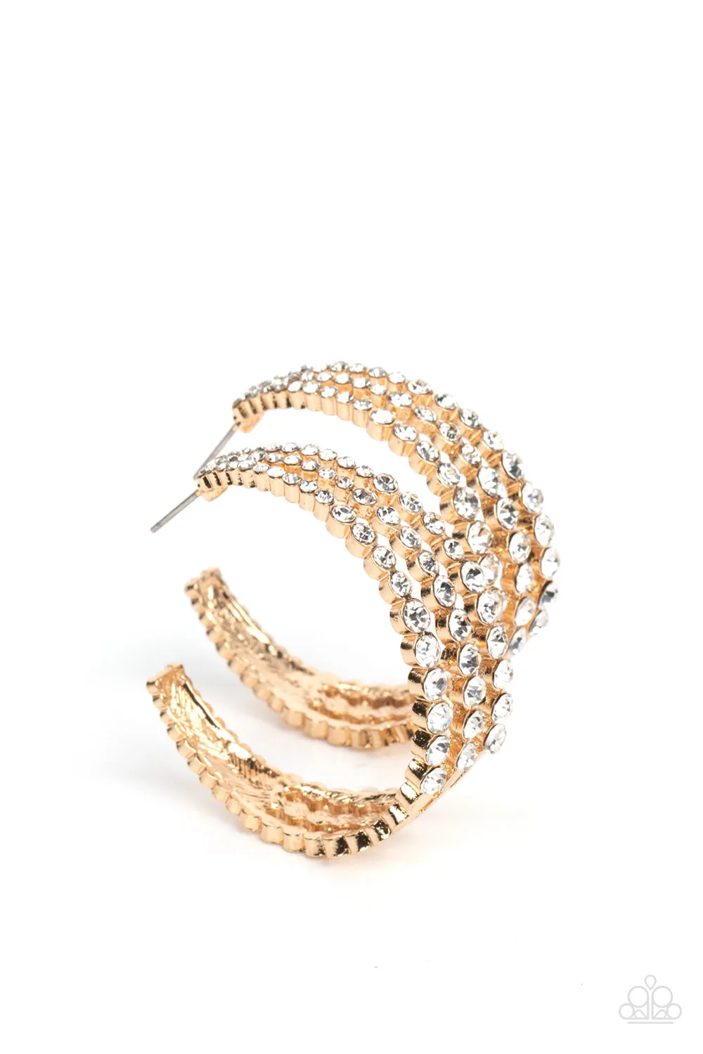 Paparazzi Cosmopolitan Cool - Gold Hoop Earrings