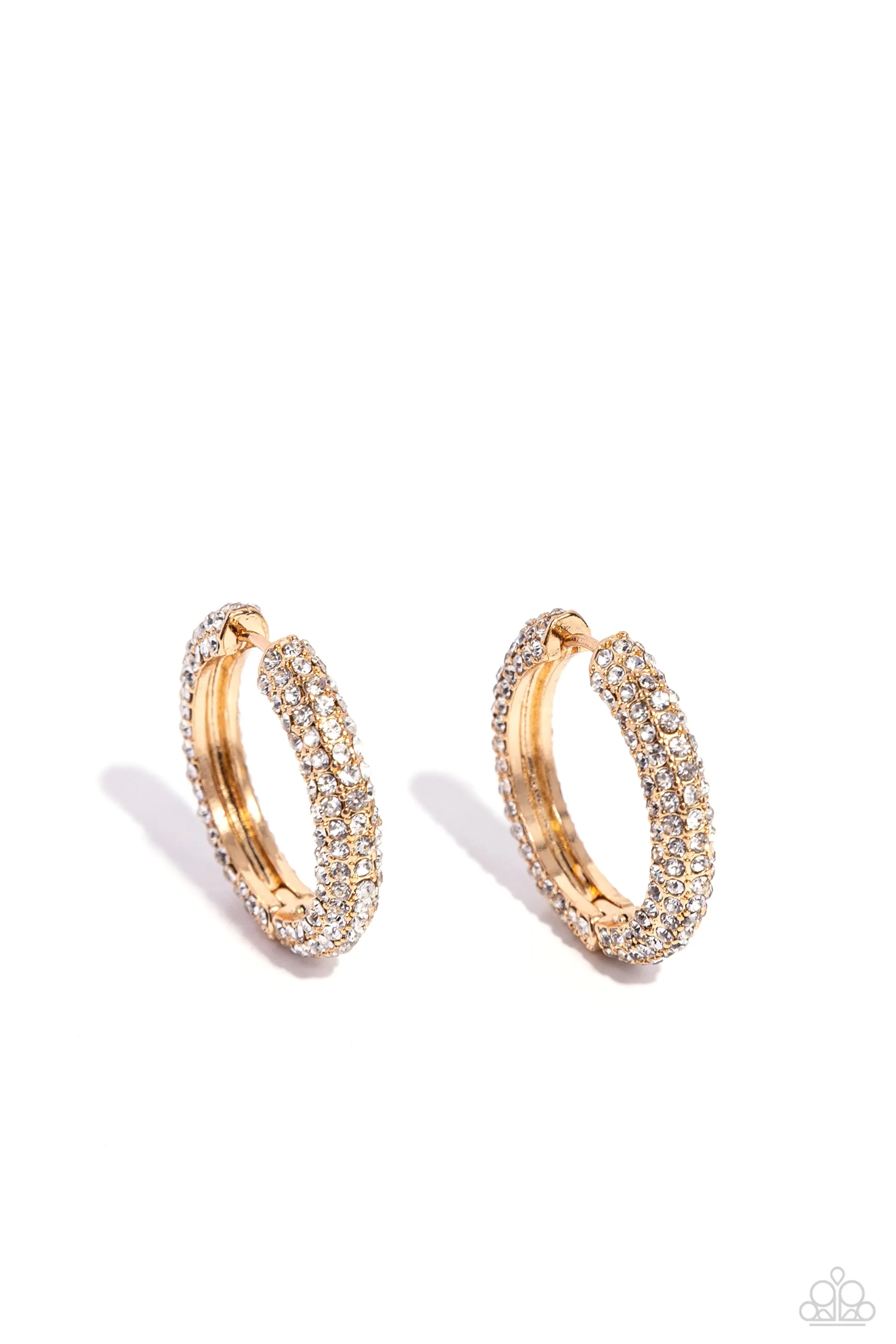 Paparazzi Glowing Praise - Gold Hoop Earrings