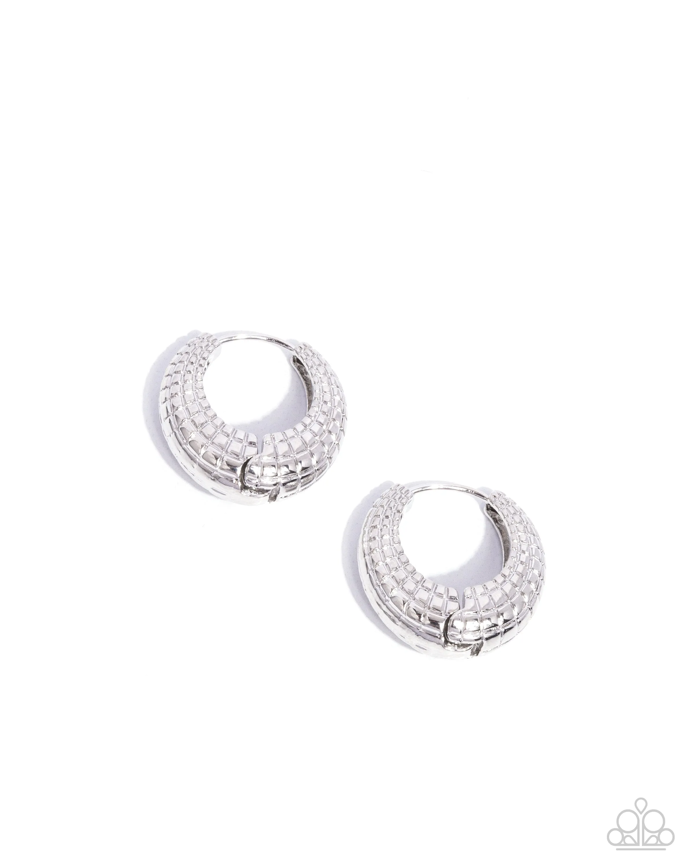 Paparazzi Pattern Permanence - Silver Earrings