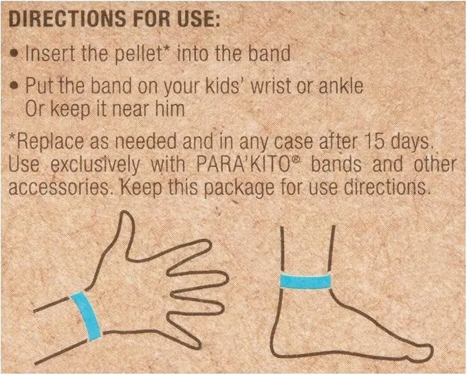 PARA'KITO Bug & Mosquito Bracelets for Kids | Mosquito Spray Alternative | Waterproof, Outdoor Insect Wristband w/Natural Essential Oils | Hiking, Trekking & Camping Accessories (Crocodile)