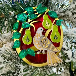 Partridge in a Pear Tree 🍐- Brooch - Set of 2