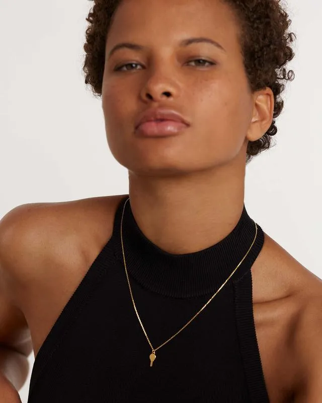 PDPAOLA Engrave Me Eternum Gold Necklace