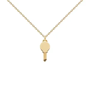 PDPAOLA Engrave Me Eternum Gold Necklace