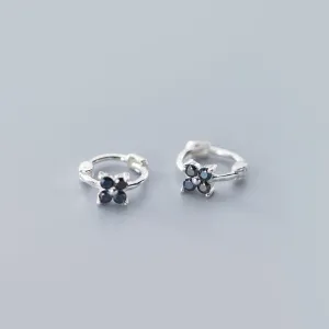 Pedals Flower Small Huggie Earring-SH066