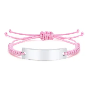 Personalized Braided Rope Baby ID Bracelet