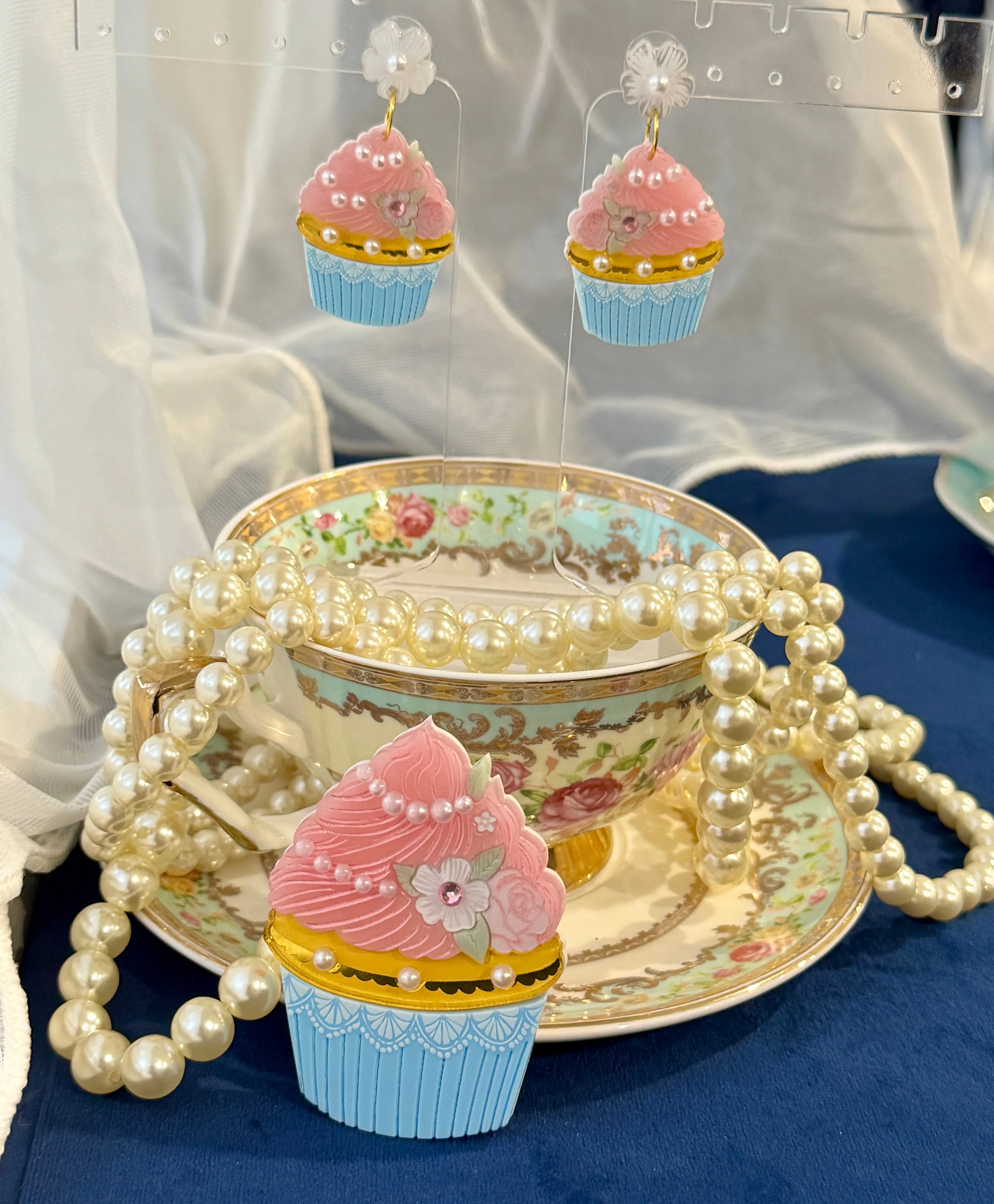 Pink cupcake 🧁 - earrings