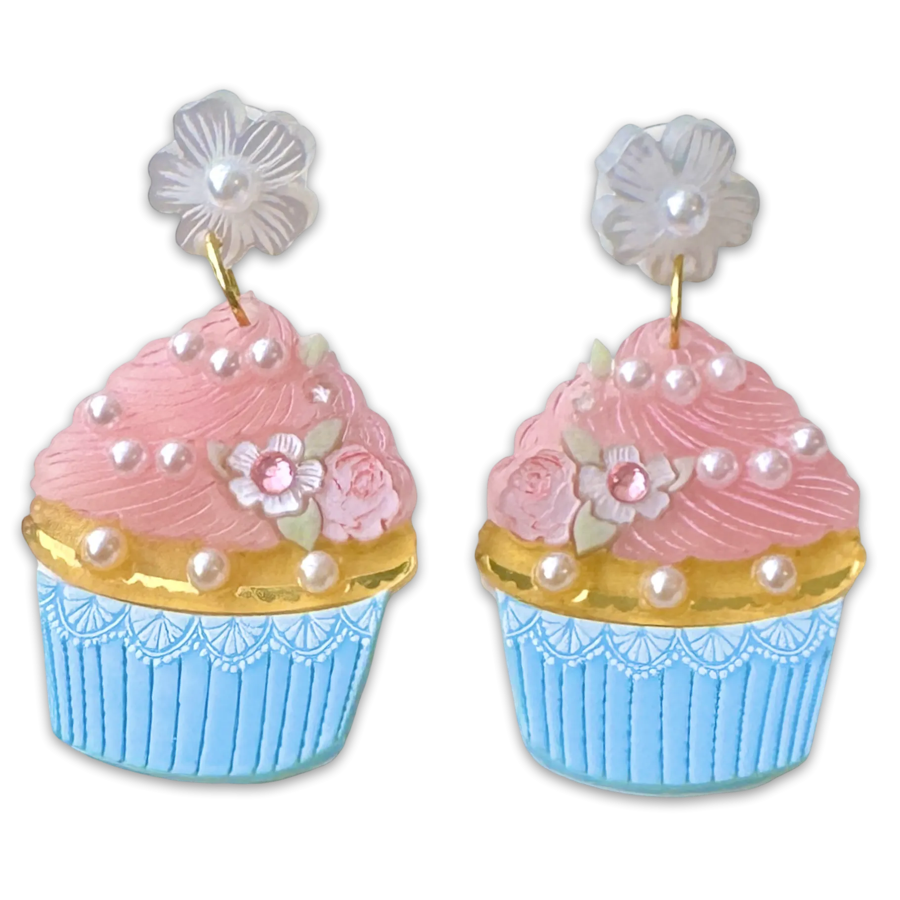 Pink cupcake 🧁 - earrings