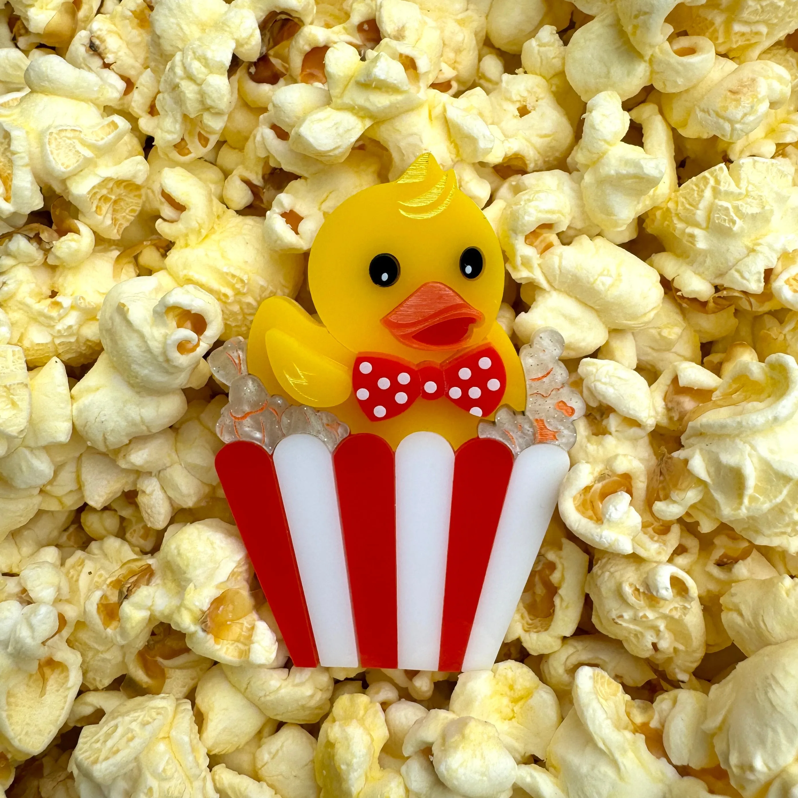 Popcorn 🍿 Ducky - Brooch - Set of 2