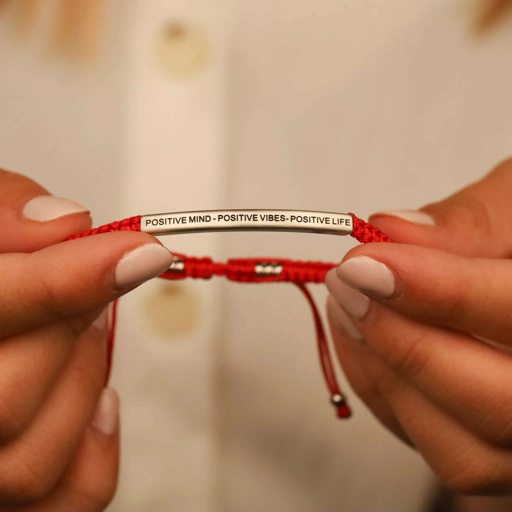 POSITIVE MIND - POSITIVE LIFE - POSITIVE VIBES ROPE BRACELET