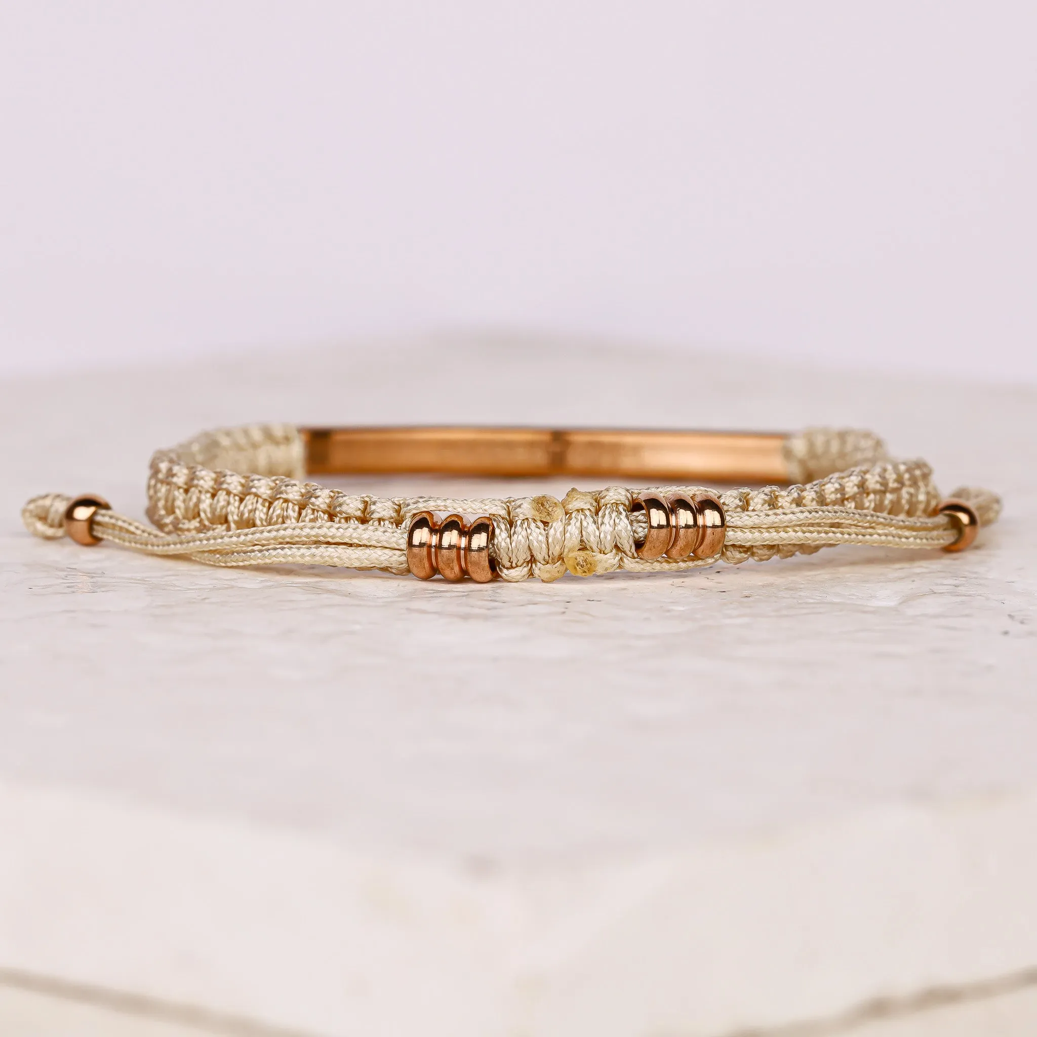 POSITIVE MIND - POSITIVE LIFE - POSITIVE VIBES ROPE BRACELET