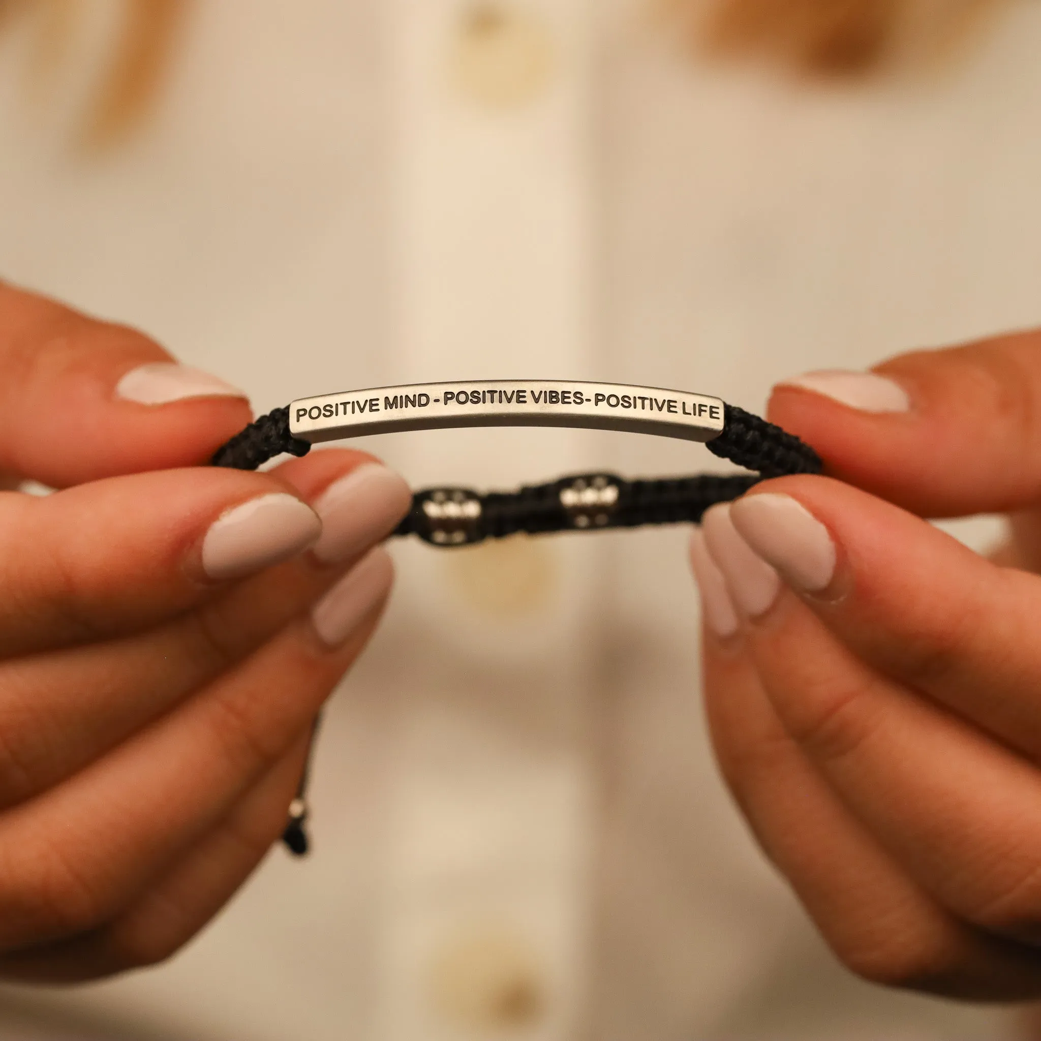 POSITIVE MIND - POSITIVE LIFE - POSITIVE VIBES ROPE BRACELET