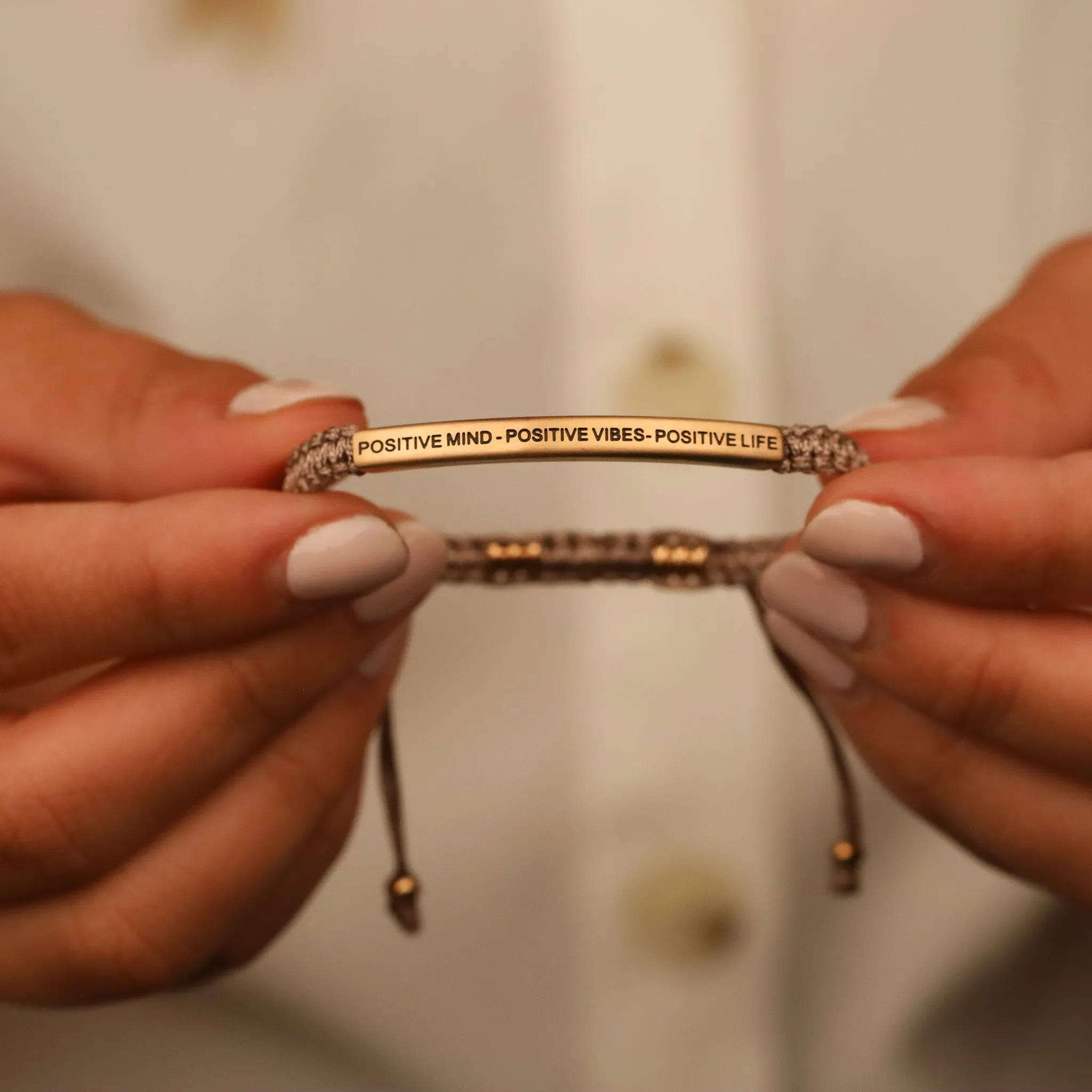 POSITIVE MIND - POSITIVE LIFE - POSITIVE VIBES ROPE BRACELET