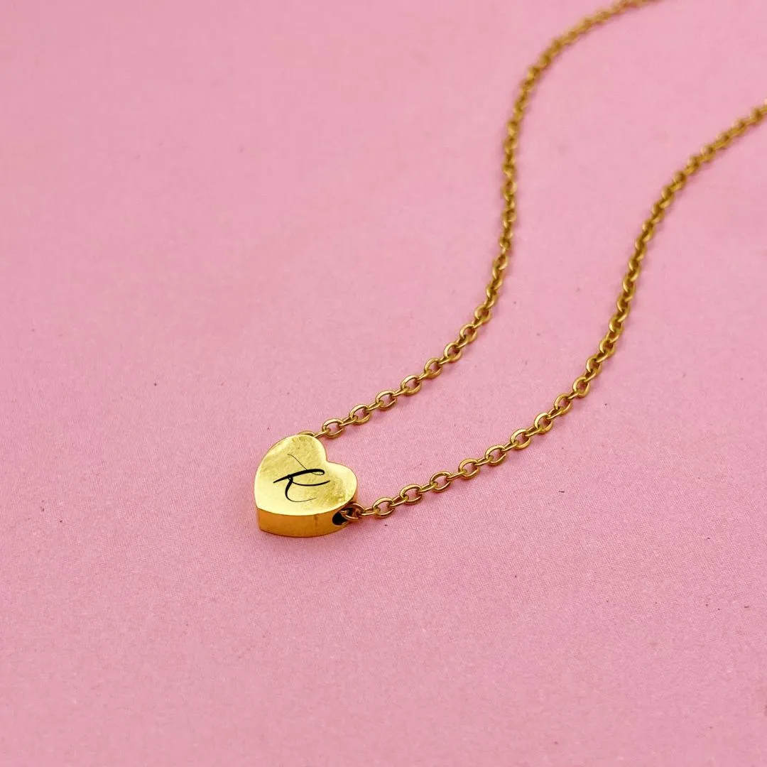 *PRE-ORDER Lazer Engraved 3D Heart Necklace