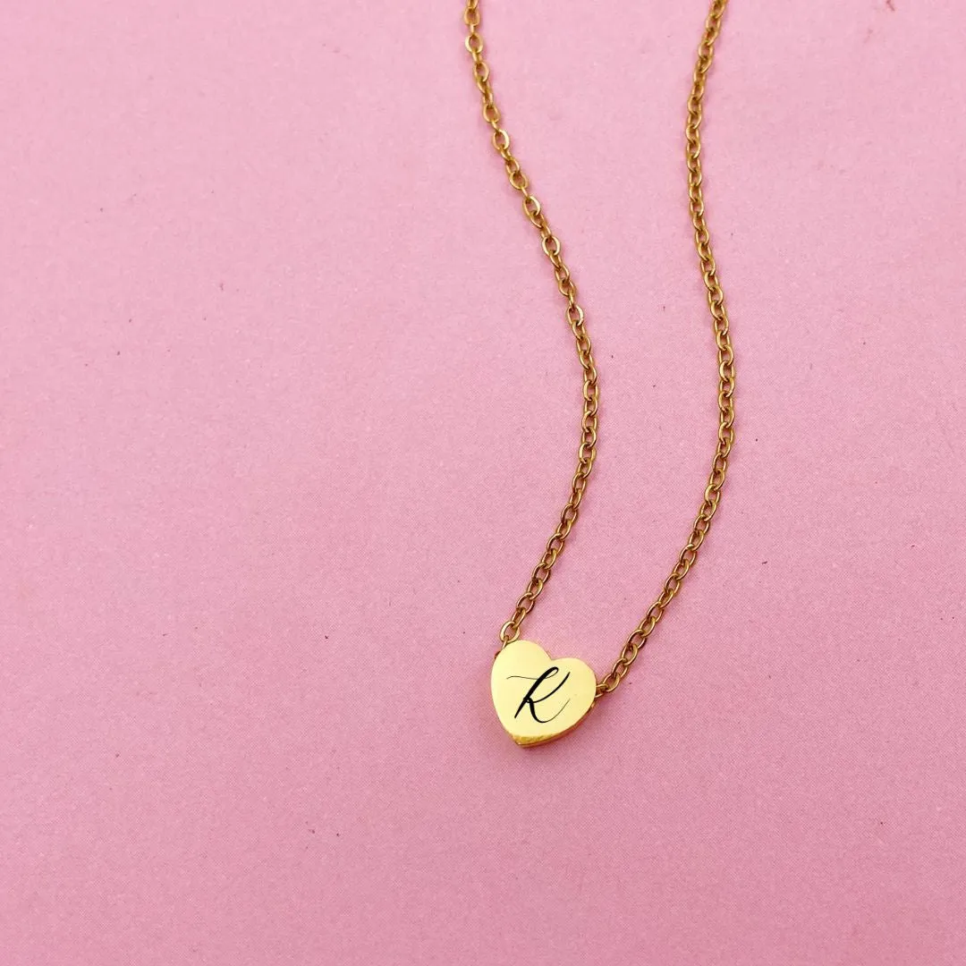 *PRE-ORDER Lazer Engraved 3D Heart Necklace