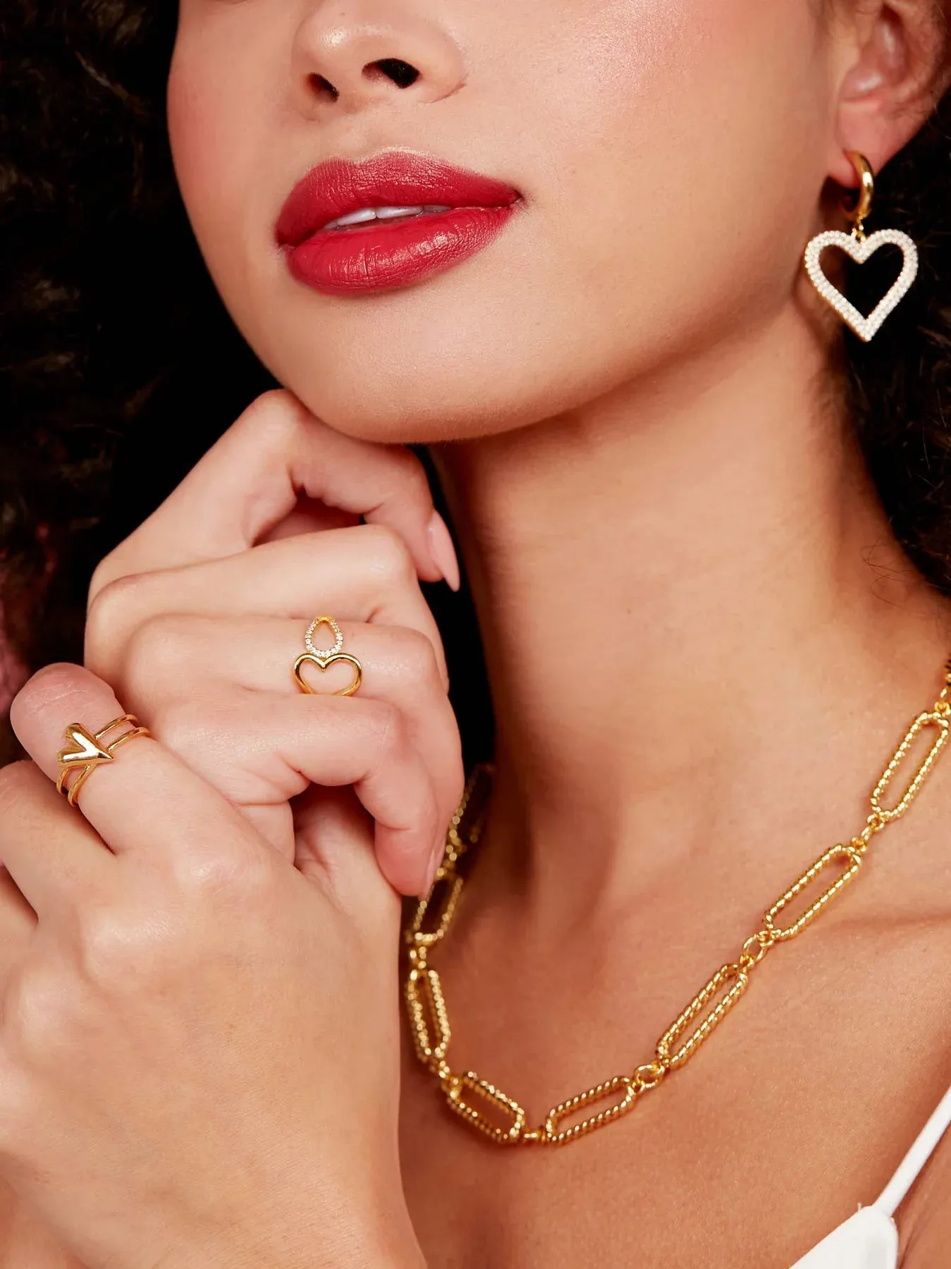 Puffy Heart Rings