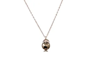Pyrite Owl Pendant