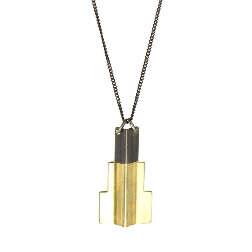 Recast Jagged Plateau necklace