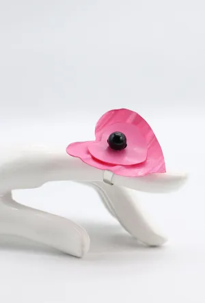 Recycled Plastic Heart Rings