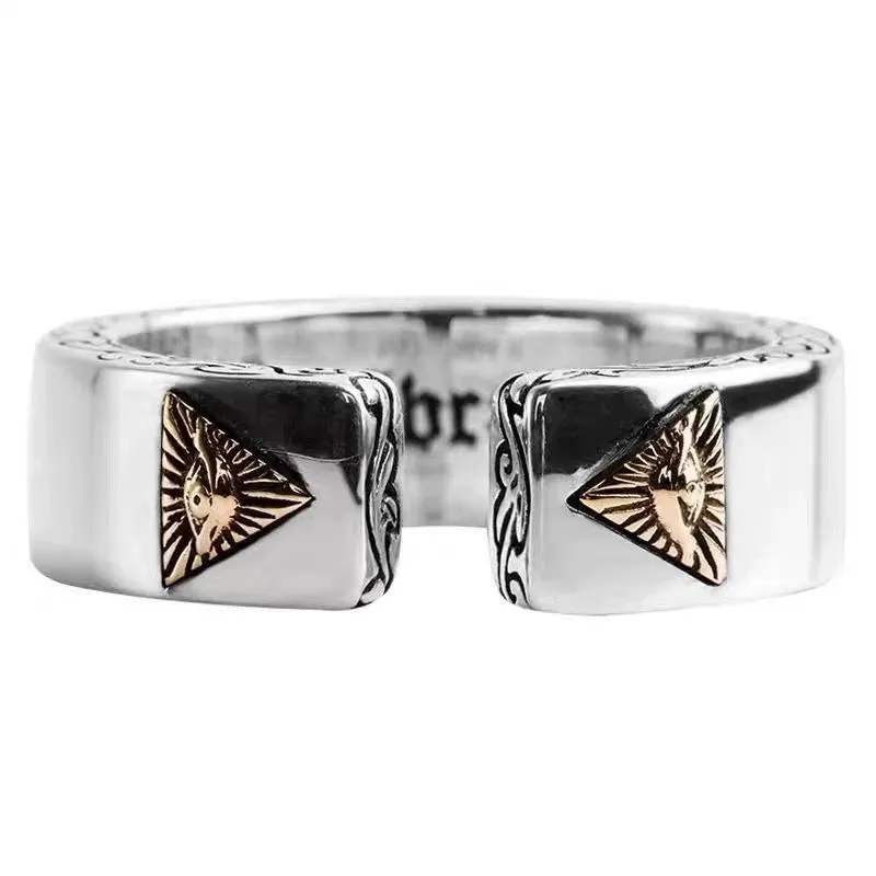 Retro Gothic Letter Open Ring Adjustable Ring mr0007