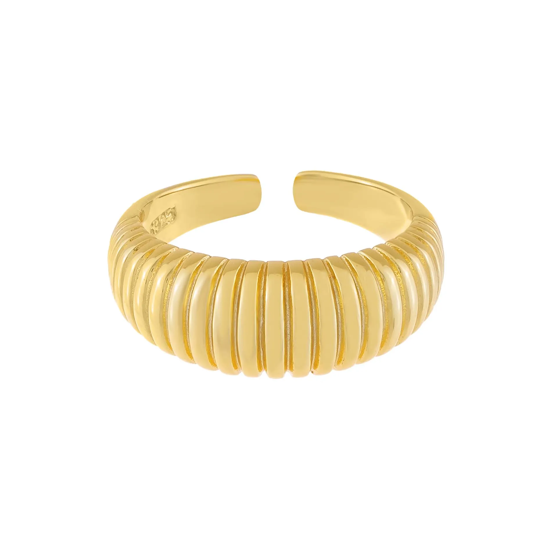 Ridged Dome Adjustable Ring