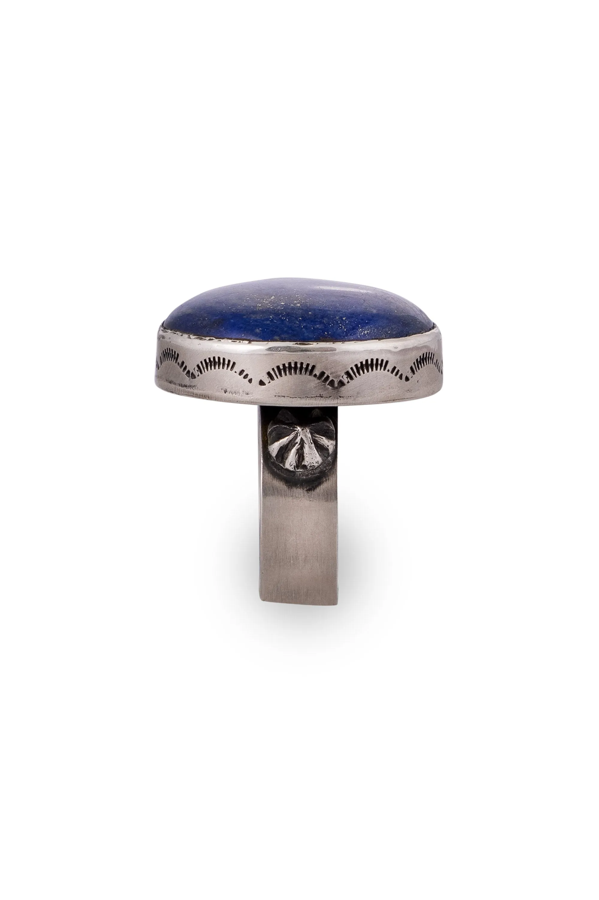 Ring, Lapis, Single Stone, Adjustable, Hallmark, 642