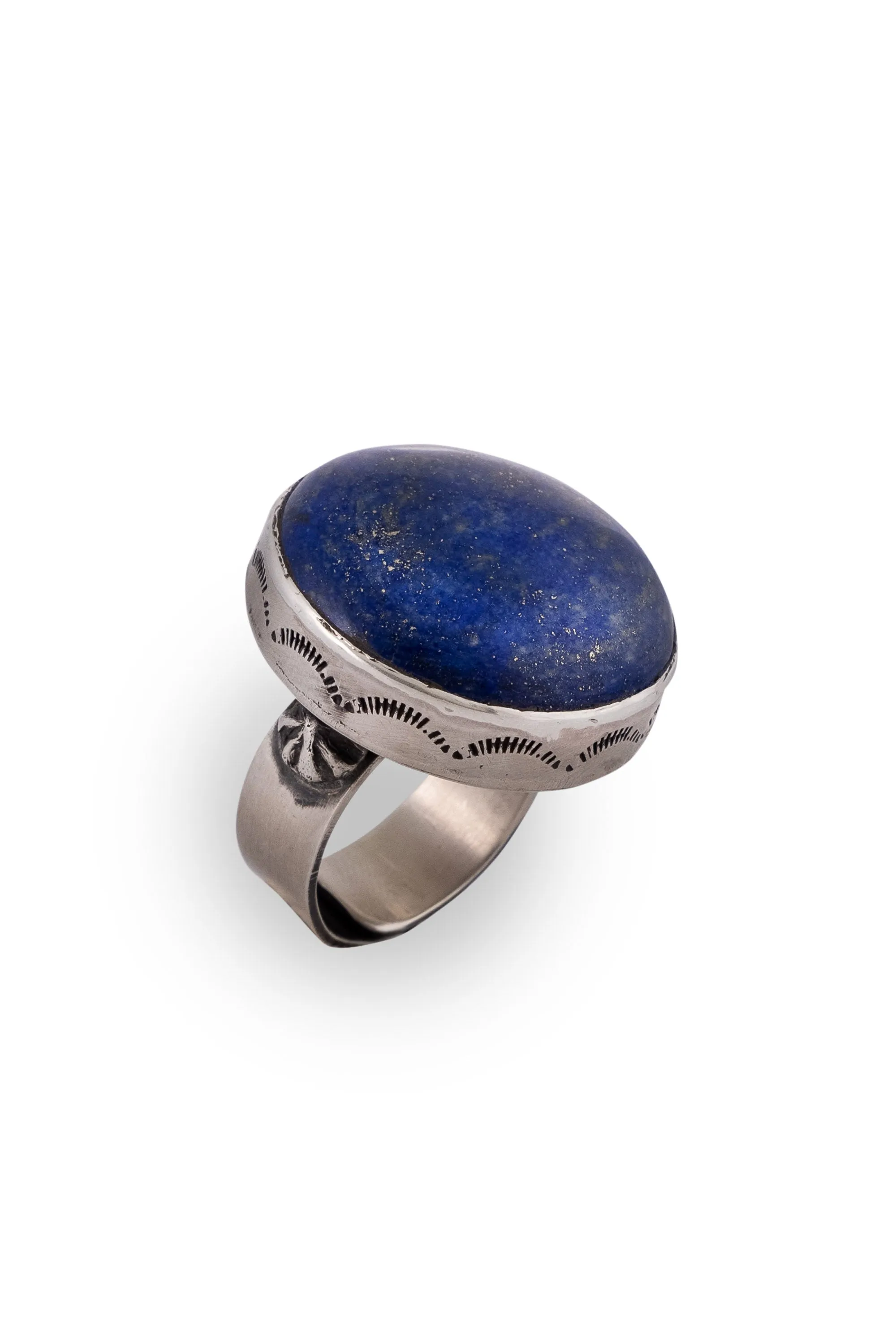 Ring, Lapis, Single Stone, Adjustable, Hallmark, 642