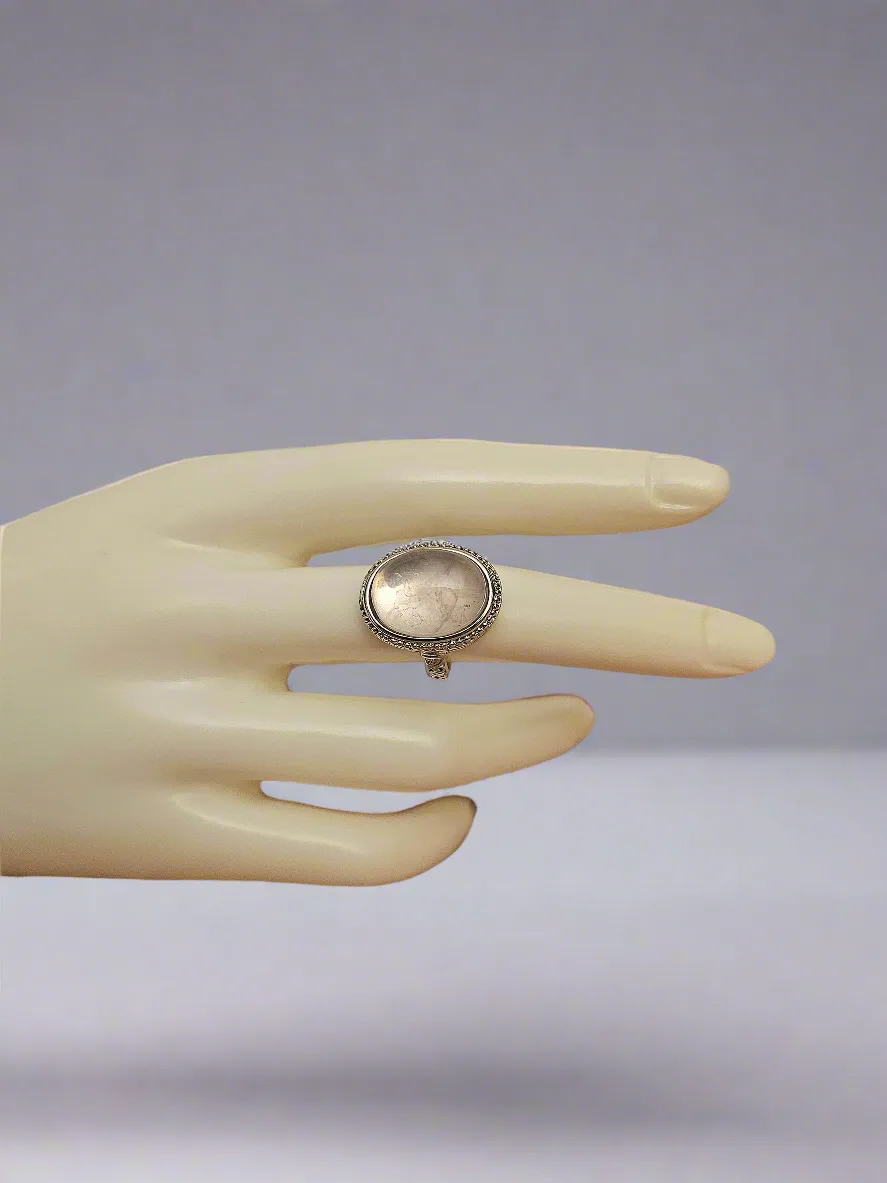 Rose Quartz Ring - Adjustable
