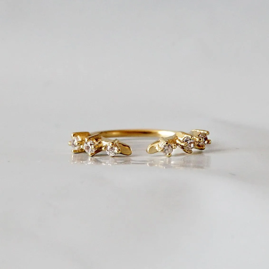 Rose Thorn Ring Band