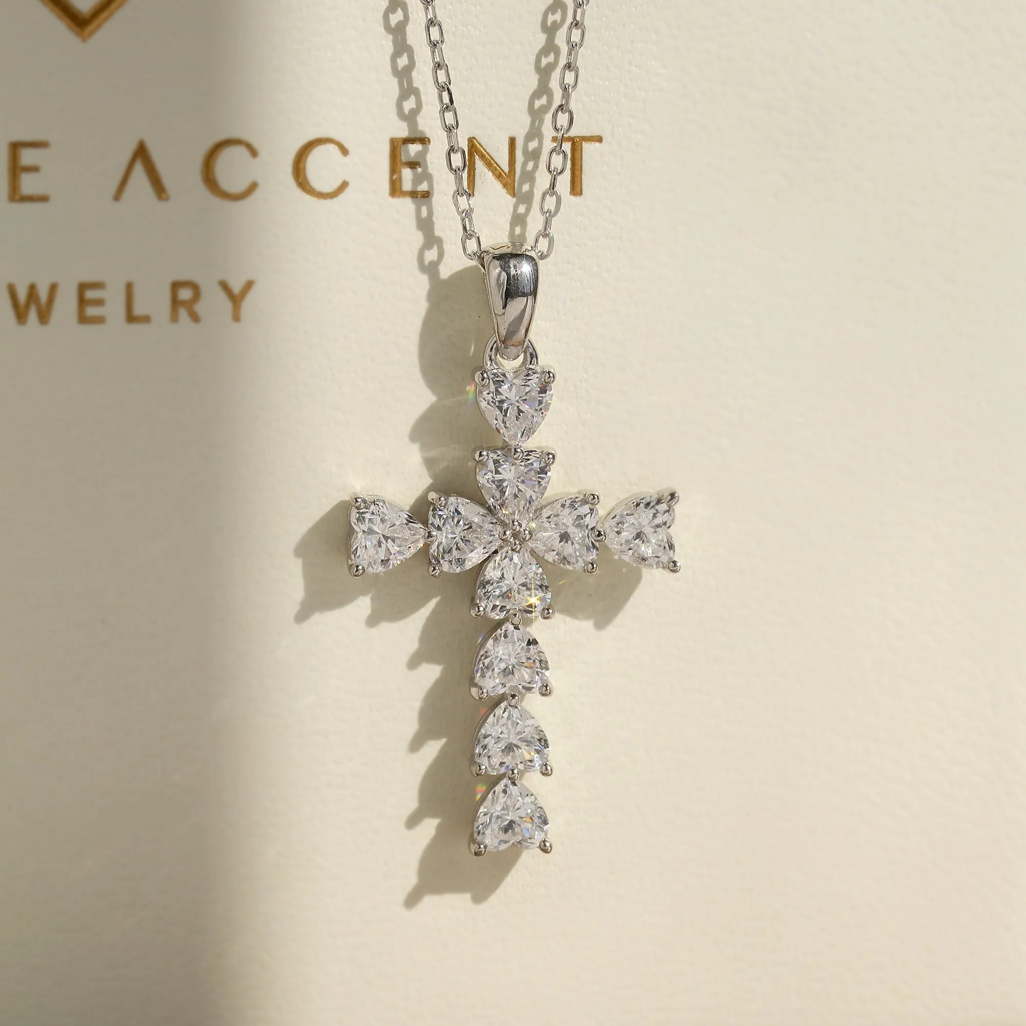 Sacred Heart Cross Necklace