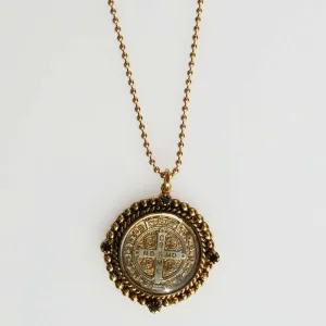 San Benito Grande Necklace (N:SBG-bg-a68-bcs)