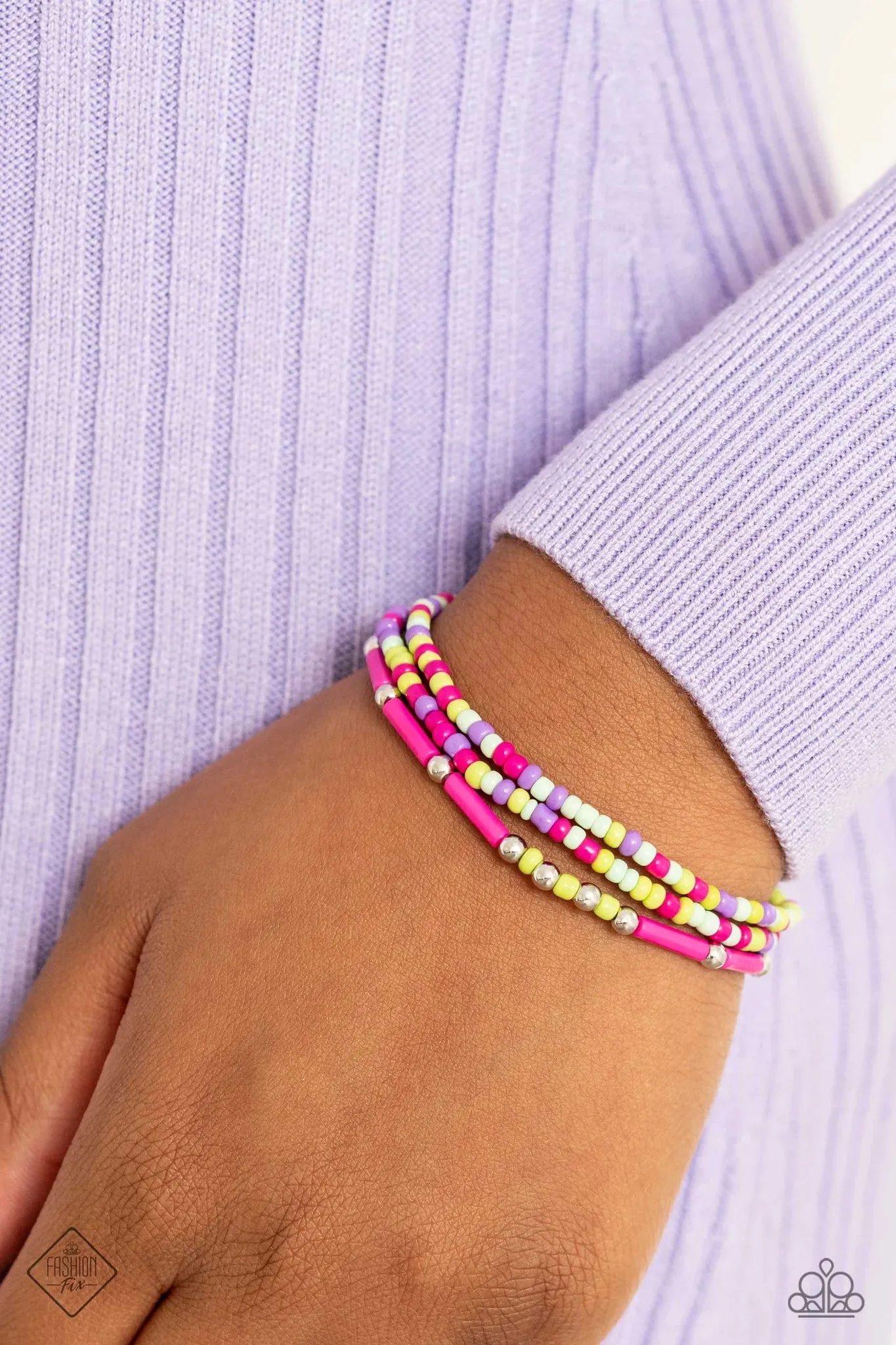 Shoreline Sketch - Pink Bracelet (SS-0123)
